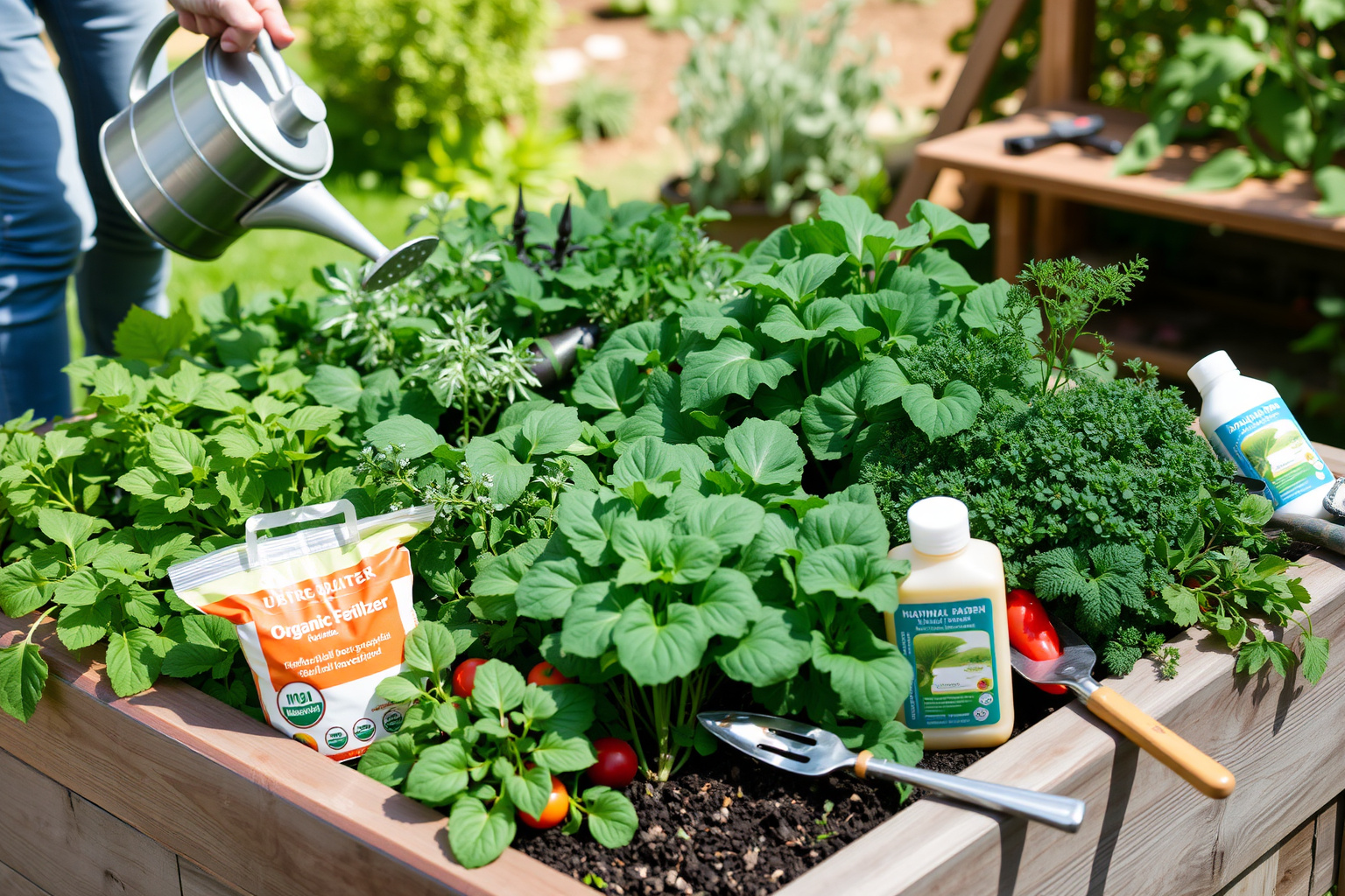 Megfelelő öntözés és tápanyag biztosítja a gazdag termést.