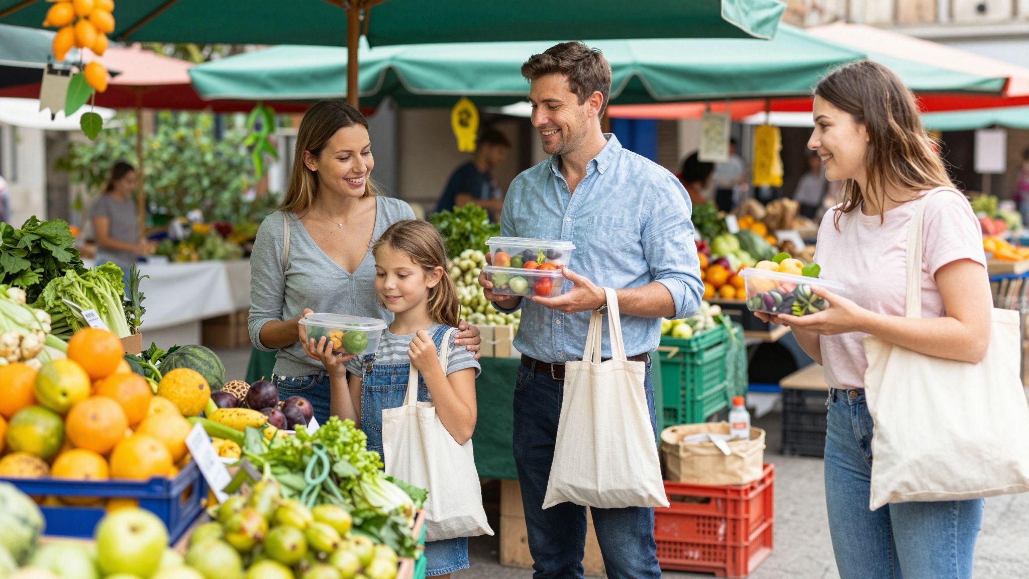A helyi vásárlás csökkenti a csomagolási hulladékot.