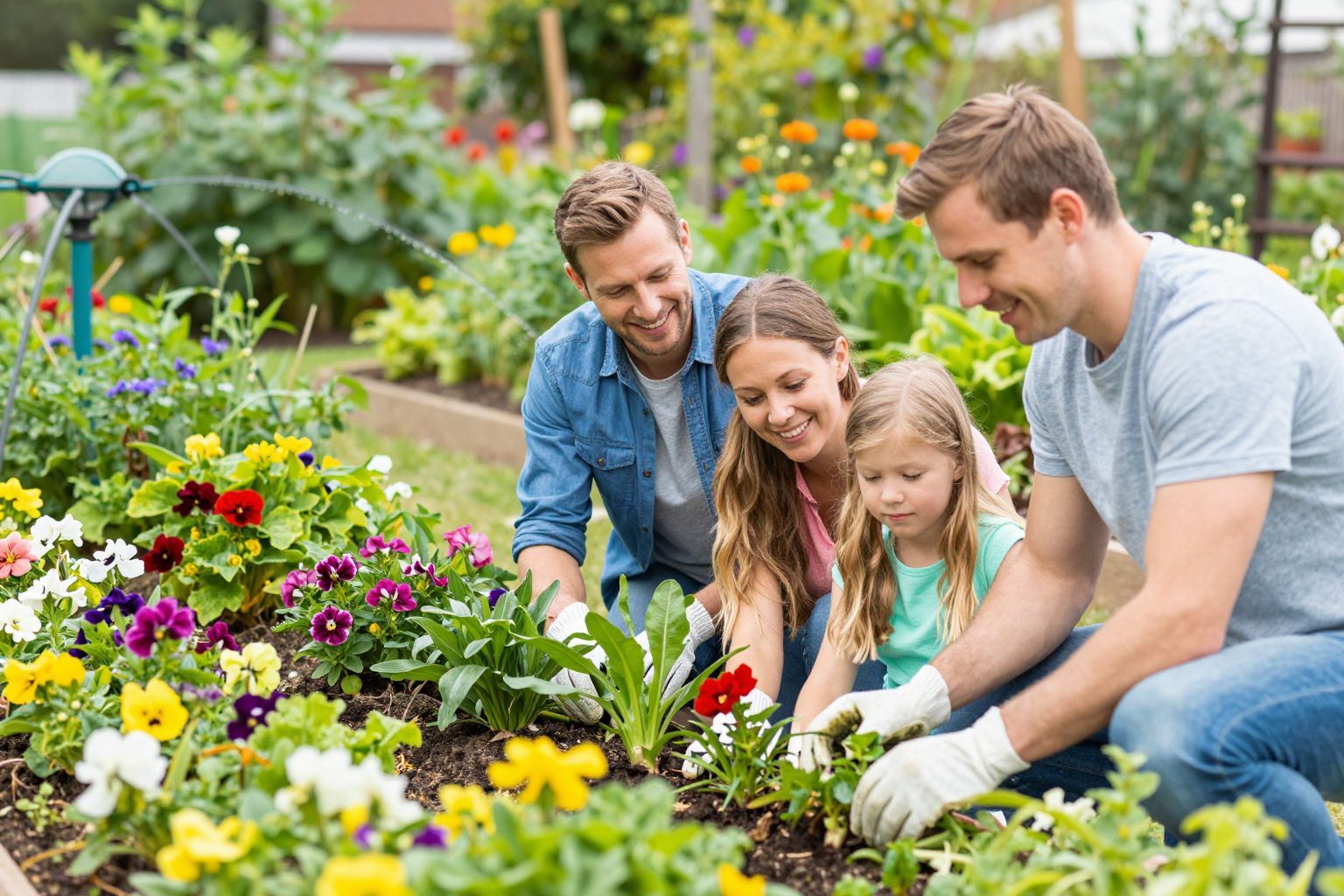 A kert biológiai sokfélesége segíti a fenntarthatóságot.