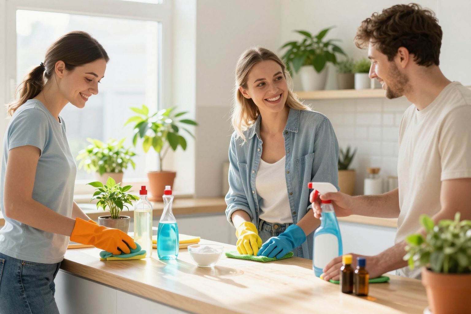 A citromlé és ecet hatékony természetes tisztítószerek.