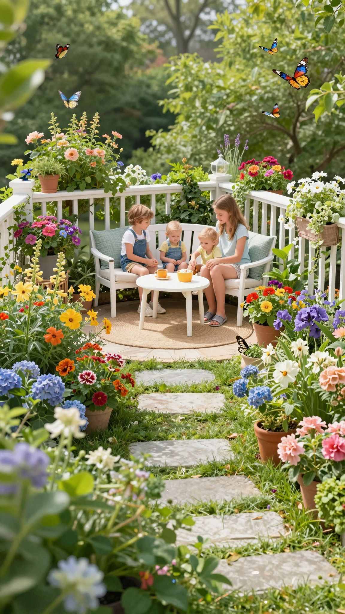 A kertek és balkonok élőhelyek, gazdagítják a biodiverzitást.