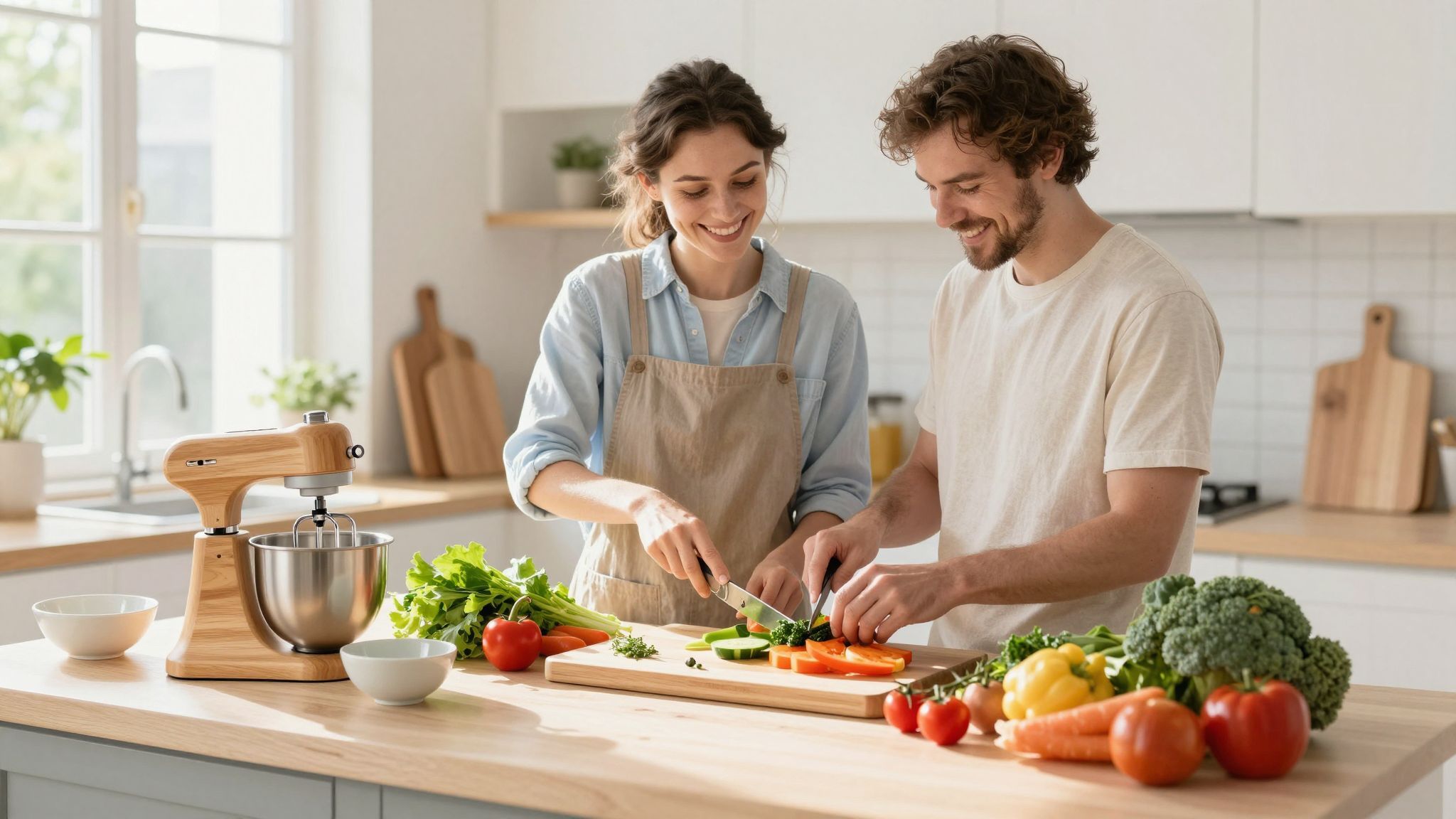 A bambusz vágódeszka környezetbarát alternatíva a műanyag helyett.